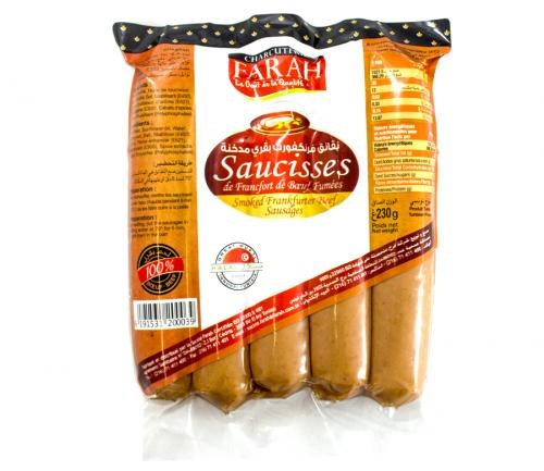 BACON DE BOEUF FUMEE TRANCHE 100G "FARAH"
