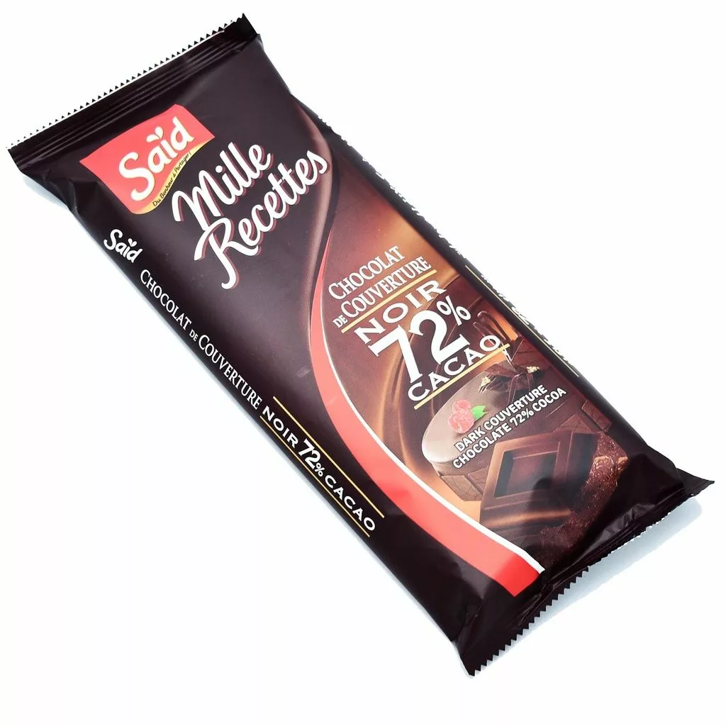 COUVERTURE NOIR SAID 72% 500GR