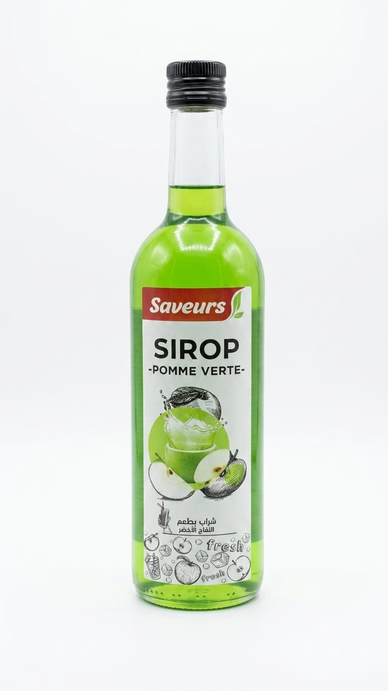 SIROP SAVEURS POMME VERT 750 ML