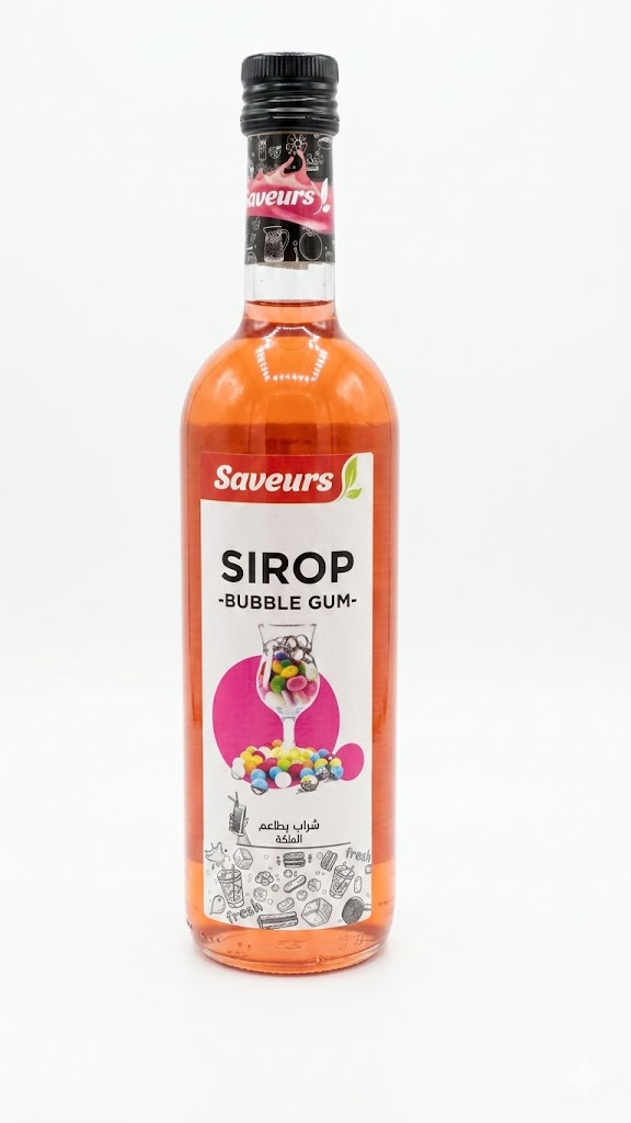 SIROP SAVEURS BUBBLE GUM 750 ML