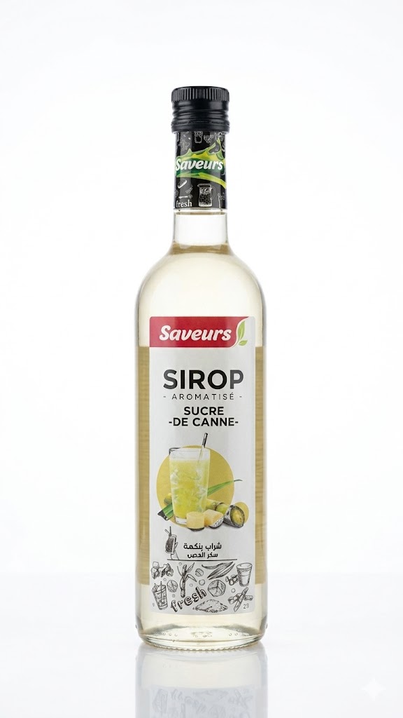 SIROP SAVEURS SUCRE DE CANNE 750 ML