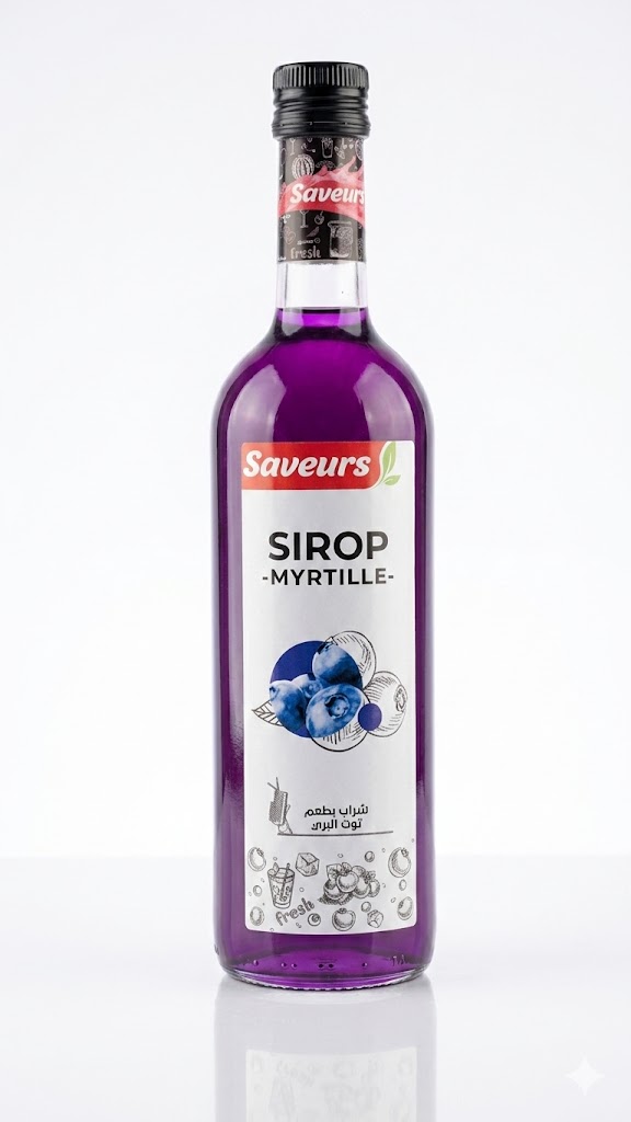 SIROP SAVEURS MYRTILLE 750 ML