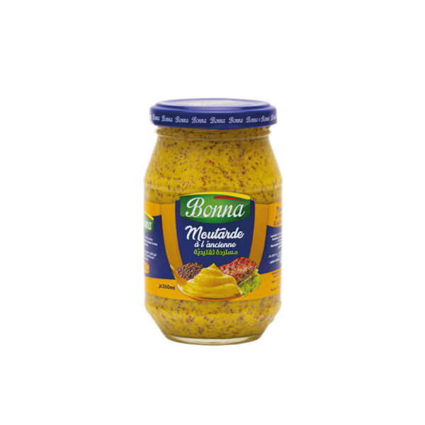 MOUTARDE A L'ANCIENNE BONNA 260ML VERRE*12