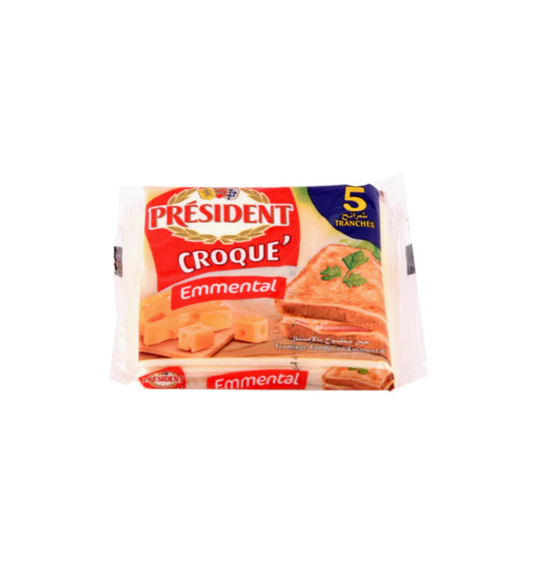 TRANCHETTE CROQUE EMMENTAL 5T PRESIDENT *24P
