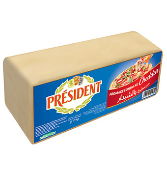 BLOC CHEDDAR PRESIDENT 1,8 KG