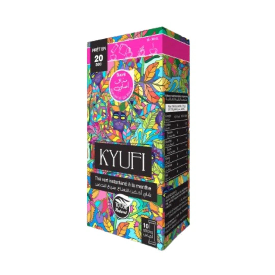 THE NOIR A LA MENTHE KYUFI AVEC SUCRE*10P