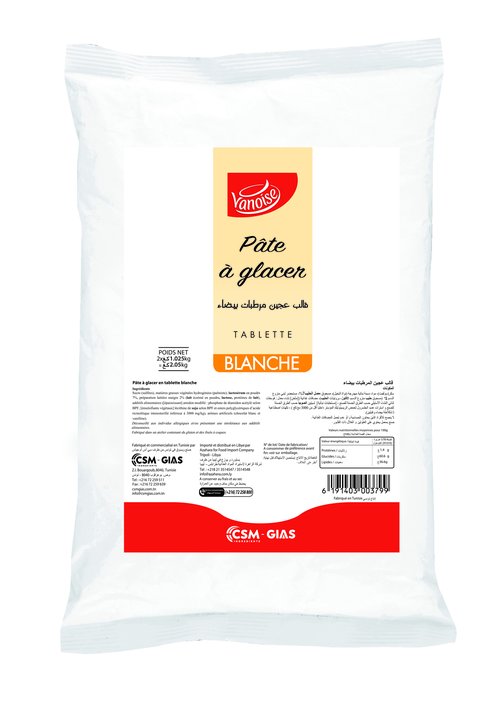 PATE A GLACE BLANCHE VANOISE 2.05KG